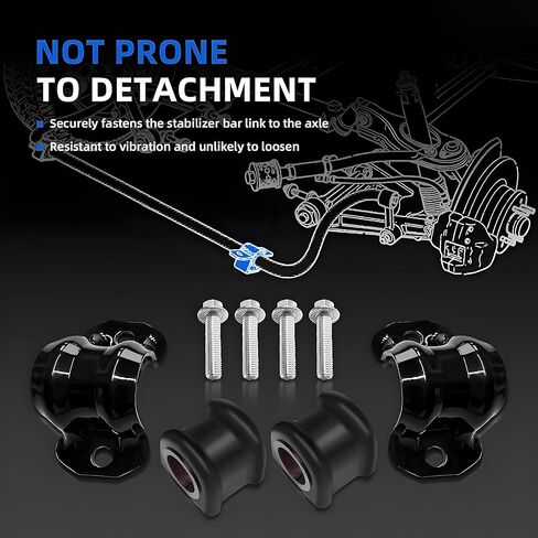 PENSUN Front Suspension Stabilizer Bar 55398938AC and Sway Bar End links Kit K80894 with Bushing for 2009-2022 Dodge Ram 1500, #55398938AB in Kuwait
