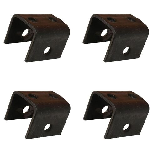 RAParts Four Trailer Front & Rear Hangers for Double-Eye Springs 2-3/8" x 3" x 1-7/8" & 9/16" Bolt Hole in Kuwait