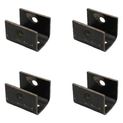 RAParts Four Trailer Front & Rear Hangers for Double-Eye Springs 2-3/8" x 3" x 1-7/8" & 9/16" Bolt Hole in Kuwait