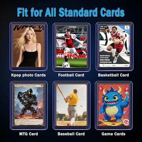 3000 Packs Card Sleeves Hard Plastic Sleeves 3"x 4" Baseball Card Protectors for Trading Sports Game Football Cards in Saudi Arabia
