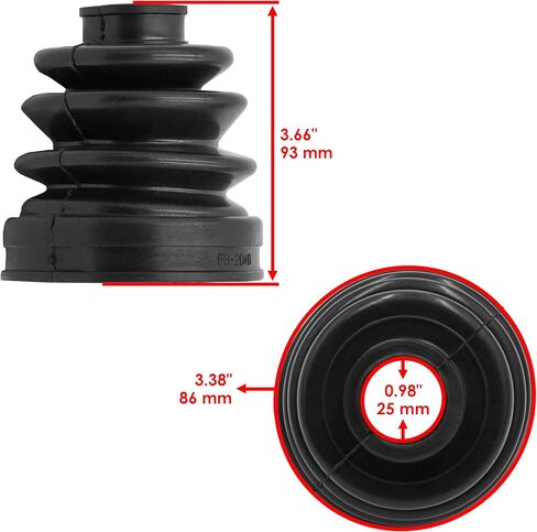 Caltric Front Drive Shaft Boot Kit Cv Boot Kit Compatible with Kawasaki Bayou 300 Klf300C 1995-2005 in Saudi Arabia