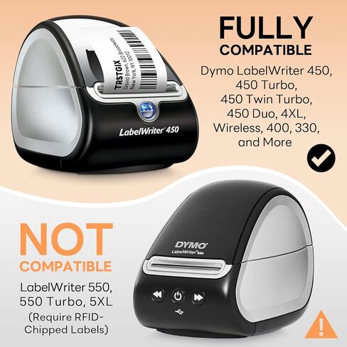 Compatible DYMO 30256 (2-5/16" x 4") Direct Thermal Shipping Labels, Large Barcode & Address Labels Replacement for DYMO LabelWriter 450, 4XL, Rollo, Zebra (12 Rolls / 3600 Labels), TRSTGIX in Saudi Arabia