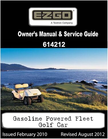 E-Z-GO 2010-2013 دليل مالك أسطول E-Z-GO Gas TXT ودليل الخدمة in Saudi Arabia