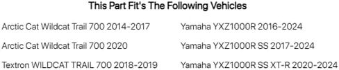 Tusk UTV Storage Pack Black for Yamaha YXZ1000R SS 2017-2023 in Saudi Arabia