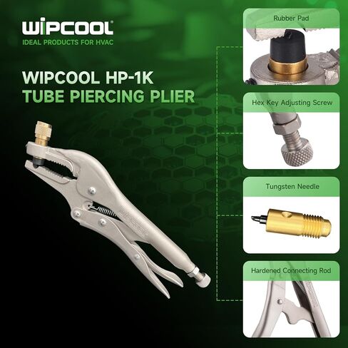 Refrigerant Recovery Plier, Refrigeration Tube Piercing Puncture Hand Tool，5* Tungsten Steel Needle for Air Conditioner Welding Tool in Saudi Arabia