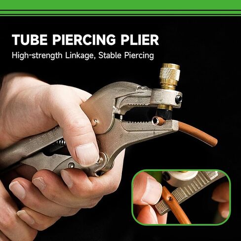 Refrigerant Recovery Plier, Refrigeration Tube Piercing Puncture Hand Tool，5* Tungsten Steel Needle for Air Conditioner Welding Tool in Saudi Arabia