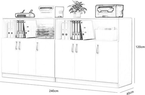Filing Cabinet for Home & Office Versatile File Storage Solution Space Saving Partition Cabinets(B) in Saudi Arabia