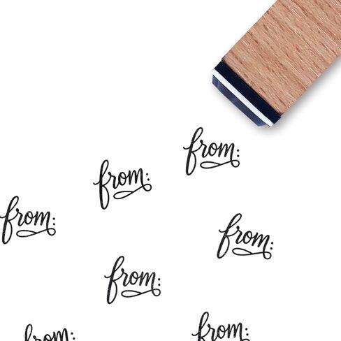 from Script Rubber Stamp, 3/5 Inch Small Mini Stamp for Scrapbooking Card Making Planner in Saudi Arabia