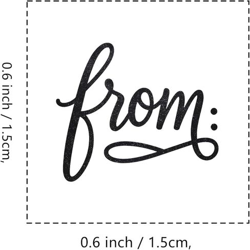 from Script Rubber Stamp, 3/5 Inch Small Mini Stamp for Scrapbooking Card Making Planner in Saudi Arabia