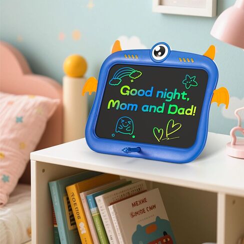 تابلت كتابة LCD للأطفال، لوحة رسم لوحة رسومات الشعار المبتكرة مقاس 8.5 بوصة، ألعاب الوحش الصغير للأطفال، ألعاب السفر للأطفال من عمر 3 4 5 6 7 8 سنوات للأولاد والبنات هدايا عيد الميلاد (أزرق) in Kuwait