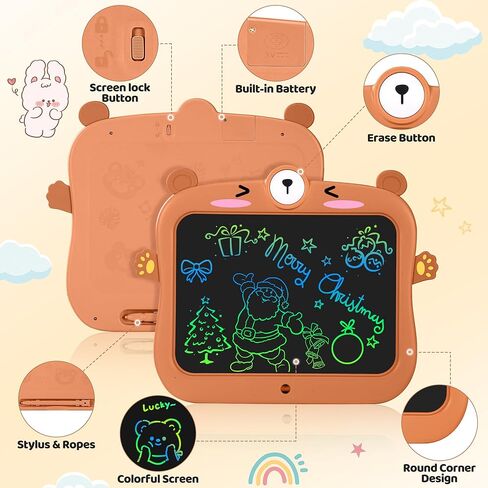 تابلت كتابة LCD للأطفال، لوحة رسم لوحة رسومات الشعار المبتكرة مقاس 8.5 بوصة، ألعاب الوحش الصغير للأطفال، ألعاب السفر للأطفال من عمر 3 4 5 6 7 8 سنوات للأولاد والبنات هدايا عيد الميلاد (أزرق) in Kuwait