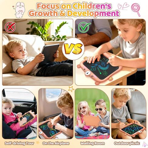 تابلت كتابة LCD للأطفال، لوحة رسم لوحة رسومات الشعار المبتكرة مقاس 8.5 بوصة، ألعاب الوحش الصغير للأطفال، ألعاب السفر للأطفال من عمر 3 4 5 6 7 8 سنوات للأولاد والبنات هدايا عيد الميلاد (أزرق) in Kuwait