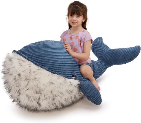 MorisMos Giant Sea Turtle Stuffed Animal Plush Pillow - 31.5" Big Stuffed Turtle Plush Pillow for Kid & Adult, Large Tortoise Toy Gift for Marine Lovers, Cuddly Ocean Creature Decor,CE/CPC Certified in Kuwait