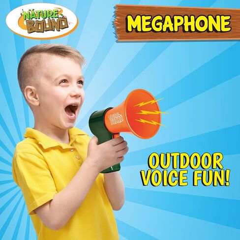 Nature Bound Megaphone for Kids – 7.5" Voice Amplifier, Perfect for Camping, Hiking, Spy Play, and Outdoor Adventures in Saudi Arabia