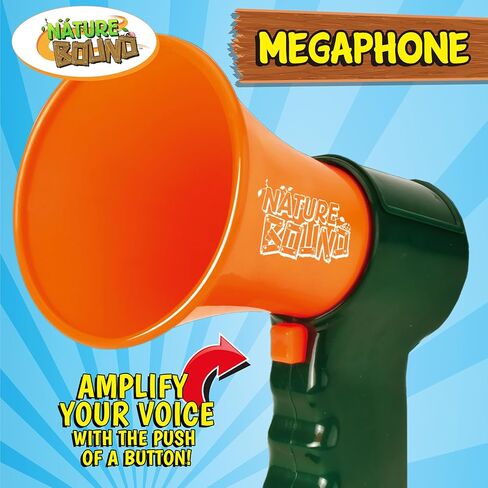 Nature Bound Megaphone for Kids – 7.5" Voice Amplifier, Perfect for Camping, Hiking, Spy Play, and Outdoor Adventures in Saudi Arabia