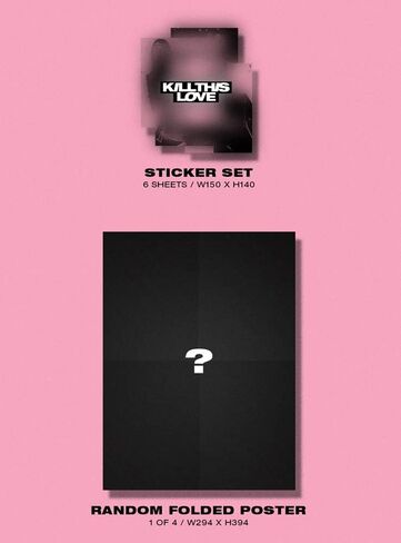 BLACK PINK: KILL THIS LOVE (المجموعة: الإصدار الأسود + الإصدار الوردي) ألبوم الصور الصغير الثاني + زين الصور + ملصق على العبوة + كتاب كلمات الأكورديون + بطاقات الصور الفوتوغرافية + مجموعة الملصقات in Saudi Arabia
