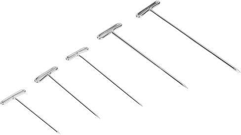 Aramox 450 Pcs T Pins with Clear Box, Stainless Steel Push Pin Kit for Foam Head, Sewing, Craft, Quilting, Knitting, Office, Wig Making in Saudi Arabia