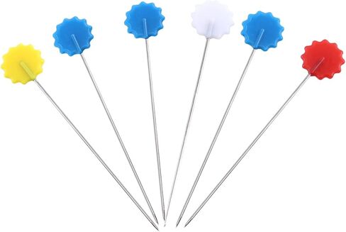 Keenso Sewing Patchwork Pins Quilting Tool, 100pcs DIY Pins, Exquisite Appearance, Ideal for Sewing Accessories (Button) in Saudi Arabia