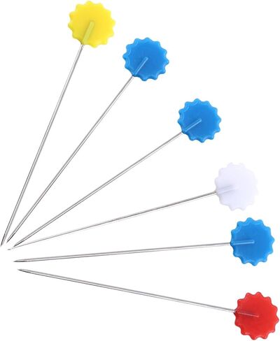 Keenso Sewing Patchwork Pins Quilting Tool, 100pcs DIY Pins, Exquisite Appearance, Ideal for Sewing Accessories (Button) in Saudi Arabia