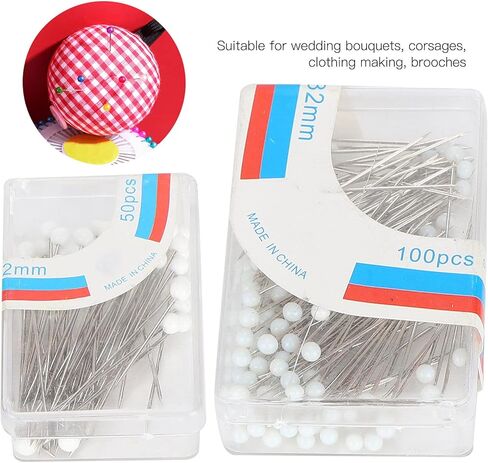 2 Box Sewing Pins, Straight Quilting Pin with Ball for DIY Crafting (White) in Saudi Arabia