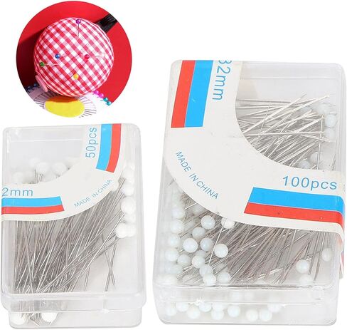 2 Box Sewing Pins, Straight Quilting Pin with Ball for DIY Crafting (White) in Saudi Arabia