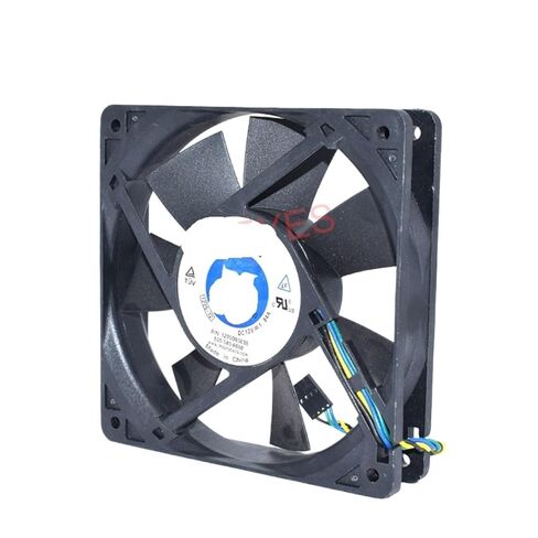 12000B0038 DC12V 1.84A 120x120x25mm مروحة تبريد مربعة سوداء in Saudi Arabia