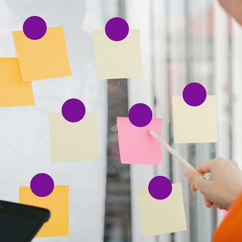 1000 قطعة من الملصقات المنقطة البيضاء، بكرة ملصقات دائرية مقاس 1 بوصة، ملصقات ترميز الألوان سهلة التقشير للتنظيم ووضع العلامات، ملصقات فارغة لاصقة دائمة in Kuwait