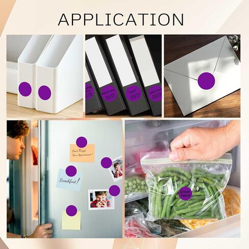 1000 قطعة من الملصقات المنقطة البيضاء، بكرة ملصقات دائرية مقاس 1 بوصة، ملصقات ترميز الألوان سهلة التقشير للتنظيم ووضع العلامات، ملصقات فارغة لاصقة دائمة in Kuwait