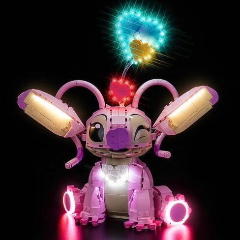 مجموعة إضاءة LED مطورة متوافقة مع مجموعة بناء Lego Angel Lilo & Stitch، إصدار RC متوافق مع Lego 43257 (النموذج غير متضمن) in Saudi Arabia