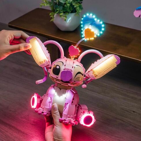 مجموعة إضاءة LED مطورة متوافقة مع مجموعة بناء Lego Angel Lilo & Stitch، إصدار RC متوافق مع Lego 43257 (النموذج غير متضمن) in Saudi Arabia