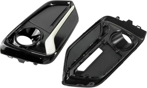 COOL STAR 1 Pair Front Fog Light Covers Compatible with Honda Civic Hatchback 2017-2021 Driver and Passenger Side Front Bumper Fog Lamp Light Cover Trim White in Saudi Arabia