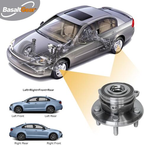 513324 Pair 2 Front Wheel Bearing and Hub Assembly for 2011-2024 Dodge Durango, 2011-2022 Jeep Grand Cherokee WK in Kuwait