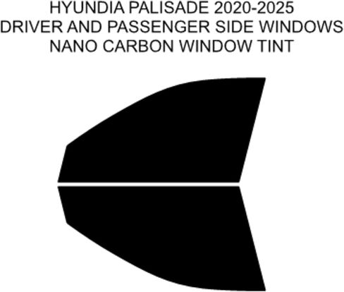 مجموعة تظليل فيلم الخصوصية للنافذة لعام 2020-2025 Hyundai Palisade للسائق والركاب، غشاء نافذة للخصوصية مصنوع مسبقًا من الكمبيوتر للمصنع لا يتقشر أو يفقّع أبدًا (20% الكل) in Saudi Arabia