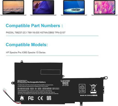 ASUNCELL 51Wh TA03XL Battery for HP EliteBook 745 G3 755 G4 840 G4 850 G3 G4 Series, 11.55V in Kuwait