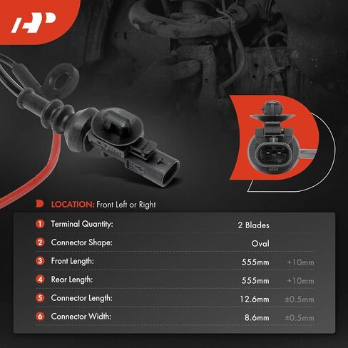 A-Premium Front Driver or Passenger Brake Pad Wear Sensor Compatible with Land Rover Range Rover 2022-2024 4.4L, Range Rover Sport 2023-2024 in Saudi Arabia