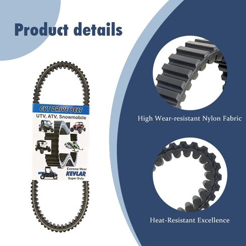 3211118 Drive Belt Compatible with Polaris Ranger 500 700 HD XP 800 Crew Sportsman 450 500 570 800 850 RZR 800 4 S Replaces 3211133 3211162 24G4022 in Saudi Arabia