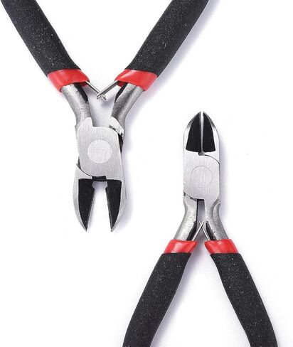 1Pc Carbon Steel Jewelry Plier 4.3 inch Side Cutting Plier Polishing Side Cutter for Necklace Bracelet Jewelry Accessories Making Repairing Supplies about 110mm Long in Saudi Arabia