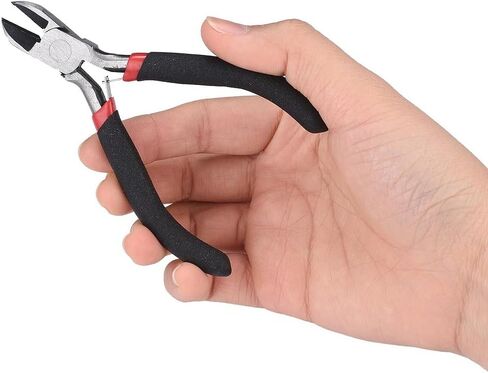 1Pc Carbon Steel Jewelry Plier 4.3 inch Side Cutting Plier Polishing Side Cutter for Necklace Bracelet Jewelry Accessories Making Repairing Supplies about 110mm Long in Saudi Arabia