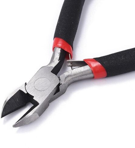1Pc Carbon Steel Jewelry Plier 4.3 inch Side Cutting Plier Polishing Side Cutter for Necklace Bracelet Jewelry Accessories Making Repairing Supplies about 110mm Long in Saudi Arabia