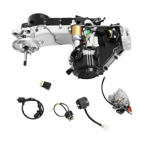 150CC Engine, 4-Stroke GY6 Engine Kit, Long Case Scooter Motor Complete Kit, Go-Kart Single Cylinder Motors with CVT, 11" Long Case Gas Motors for Moped, Scooter in Saudi Arabia