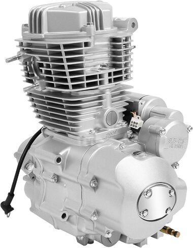 200CC/250CC 4 Stroke Engine, 14HP ATV Motor Engine(Cycle Mode) Single Cylinder Air Cooling with 5-Speed Manual Transmission, 7500RPM Kick-Starter Electric Dirt Bike Engine for ATV Motorcycles in Saudi Arabia