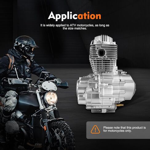 200CC/250CC 4 Stroke Engine, 14HP ATV Motor Engine(Cycle Mode) Single Cylinder Air Cooling with 5-Speed Manual Transmission, 7500RPM Kick-Starter Electric Dirt Bike Engine for ATV Motorcycles in Saudi Arabia
