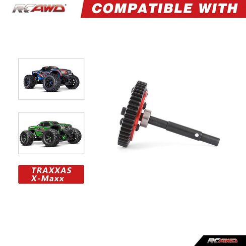 RCAWD 40Cr &7075 46T Spur Gear Set for Traxxas XMaxx XRT, X-Maxx Ultimate, X-Maxx Belted, XRT Ultimate, E-Revo VXL Brushless, Maxx Slash, Maxx, XO-1, XRT Ultimate Cush Drive Housing #6447#7793X Red in Saudi Arabia