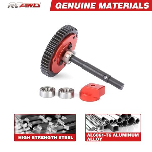 RCAWD 40Cr &7075 46T Spur Gear Set for Traxxas XMaxx XRT, X-Maxx Ultimate, X-Maxx Belted, XRT Ultimate, E-Revo VXL Brushless, Maxx Slash, Maxx, XO-1, XRT Ultimate Cush Drive Housing #6447#7793X Red in Saudi Arabia