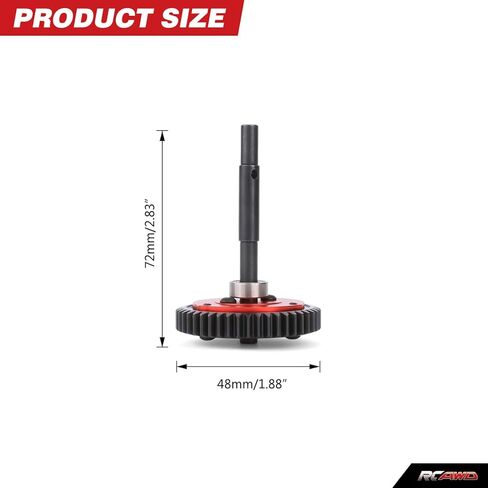 RCAWD 40Cr &7075 46T Spur Gear Set for Traxxas XMaxx XRT, X-Maxx Ultimate, X-Maxx Belted, XRT Ultimate, E-Revo VXL Brushless, Maxx Slash, Maxx, XO-1, XRT Ultimate Cush Drive Housing #6447#7793X Red in Saudi Arabia