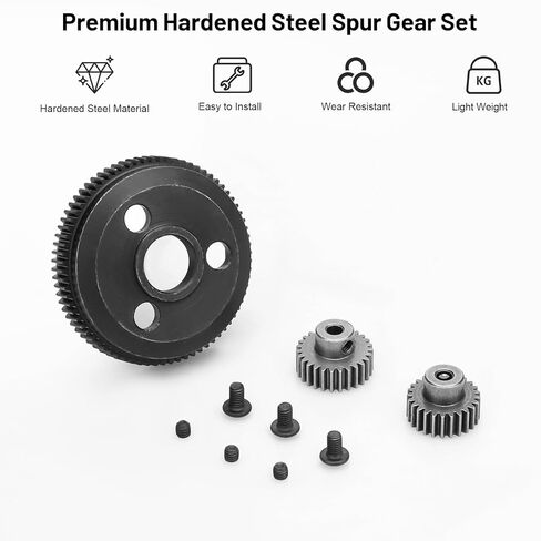 Daitoku 48P 86T مجموعة تروس حفز مع 19T 21T Pinions Gear RC ترقيات أجزاء ل 1/10 Traxxas Slash 2WD Rustler 2WD Stampede 2WD in Kuwait