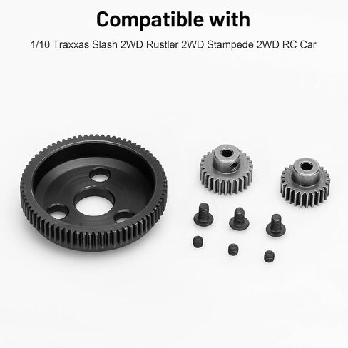 Daitoku 48P 86T مجموعة تروس حفز مع 19T 21T Pinions Gear RC ترقيات أجزاء ل 1/10 Traxxas Slash 2WD Rustler 2WD Stampede 2WD in Kuwait