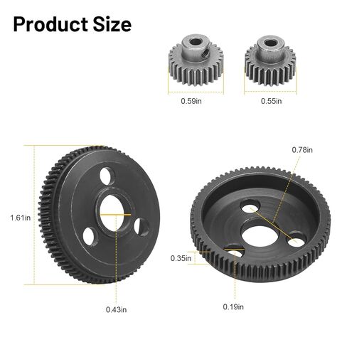 Daitoku 48P 86T مجموعة تروس حفز مع 19T 21T Pinions Gear RC ترقيات أجزاء ل 1/10 Traxxas Slash 2WD Rustler 2WD Stampede 2WD in Kuwait