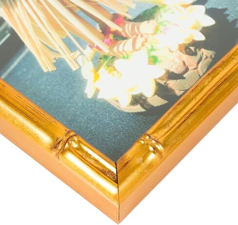 إطارات Craig من الخيزران الصناعي، إطار صورة مقاس 8x10، ذهبي عتيق in Kuwait