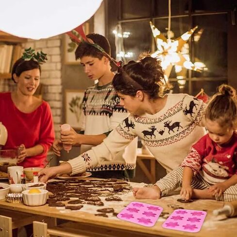 Christmas Snowflake Candle Soap Silicone Molds, Chocolate Candy Cookie Baking Mould (1) in Kuwait